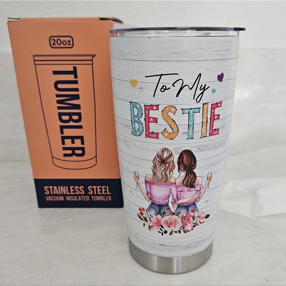 Colorful 'To My Bestie' 20oz Tumbler
